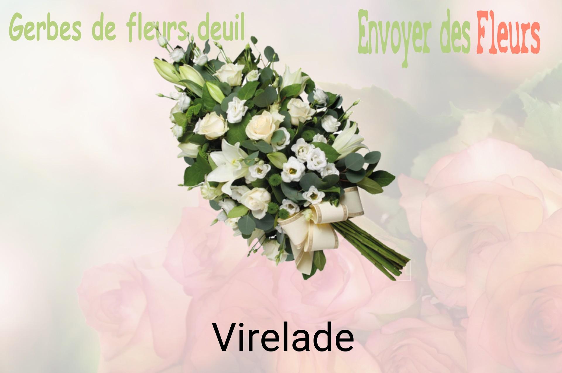Gerbe de fleurs de deuil livrée à Virelade